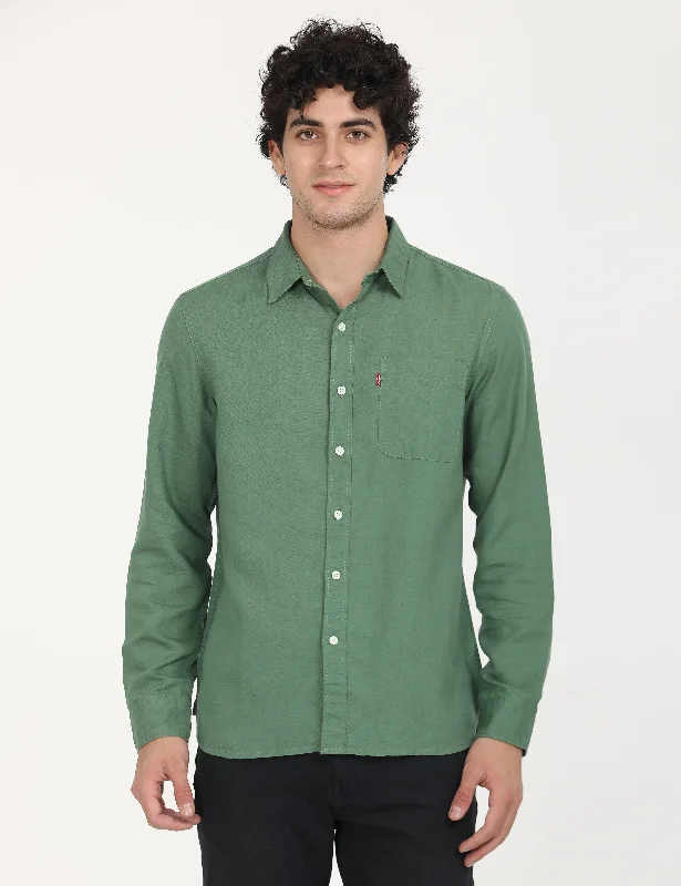 Men's Solid Regular Fit Shirt