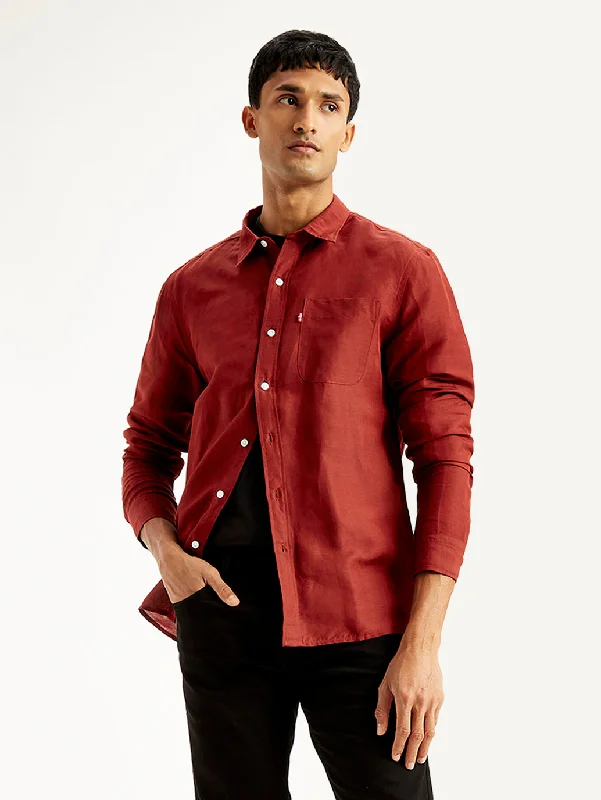 Men's Solid Regular Fit Shirt