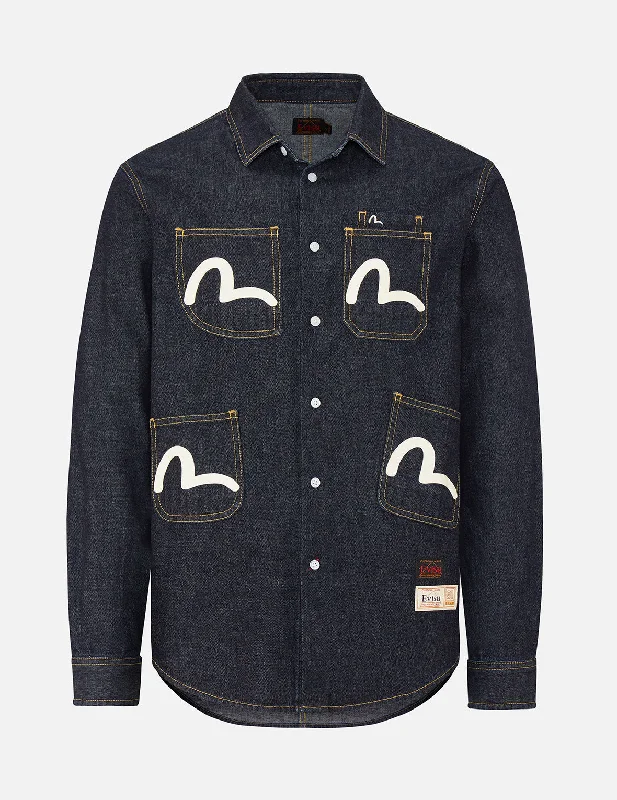 Multi-pockets Denim Shirt