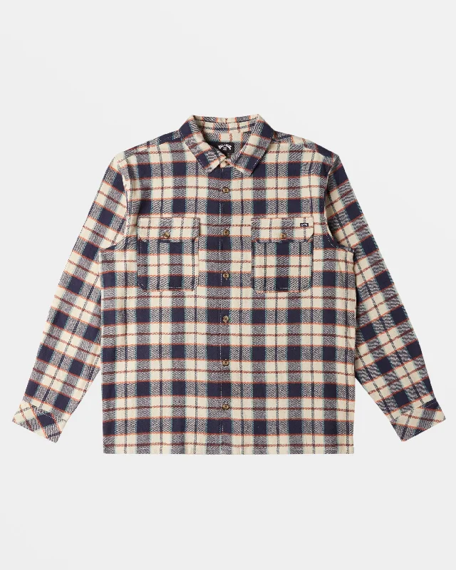 Offshore Flannel Shirt - Dusty Navy