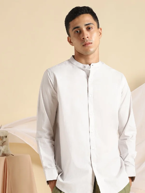 Ash Grey Shirt - Organic Cotton & Naturally Dyed - Round Neck