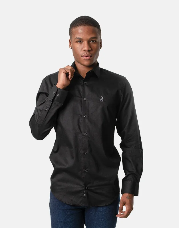 Polo Custom Fit Greig Shirt Black