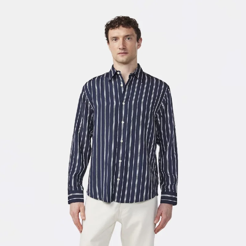 Quinsy 5330 Lyocell Blend Shirt (Navy Blue)