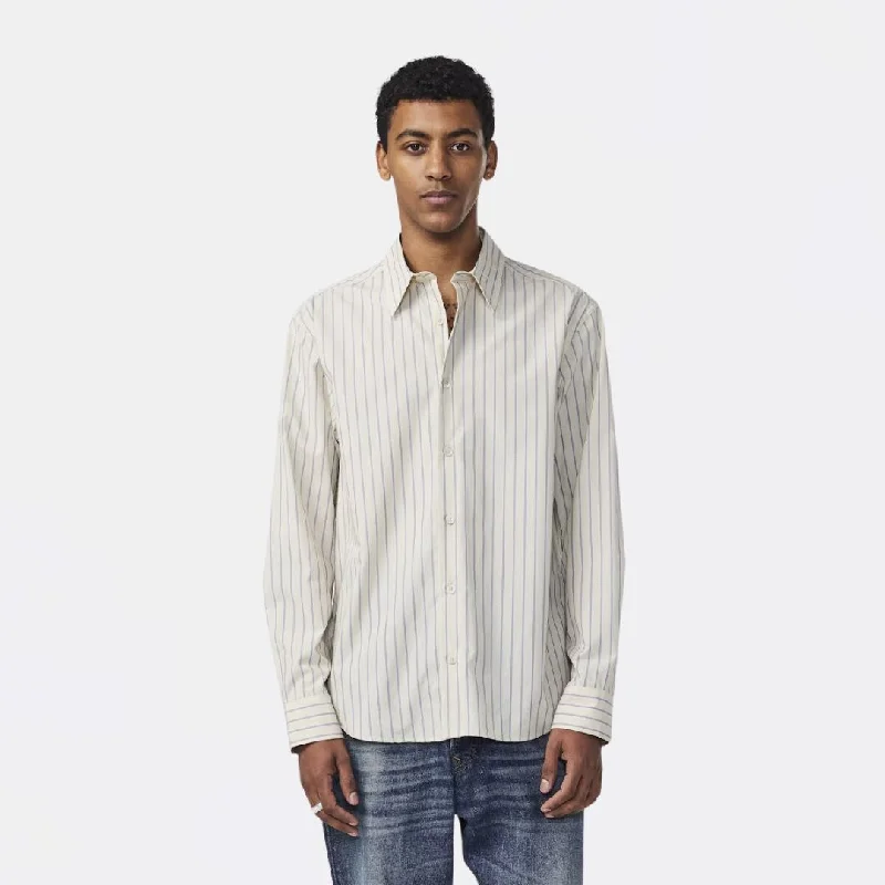 Quinsy 5322 Supima Cotton Shirt (Khaki Stripe)