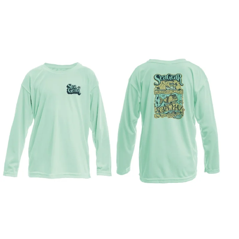 Sea Gear - Grumpy Fish Kids Sunshirt Long Sleeve UPF 50+