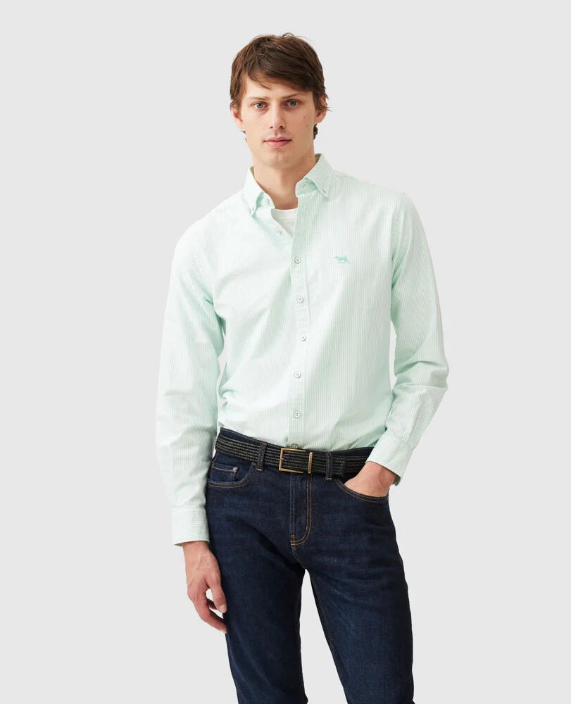 Rodd & Gunn - Gunn Oxford Shirt - Stripe - Spearmint