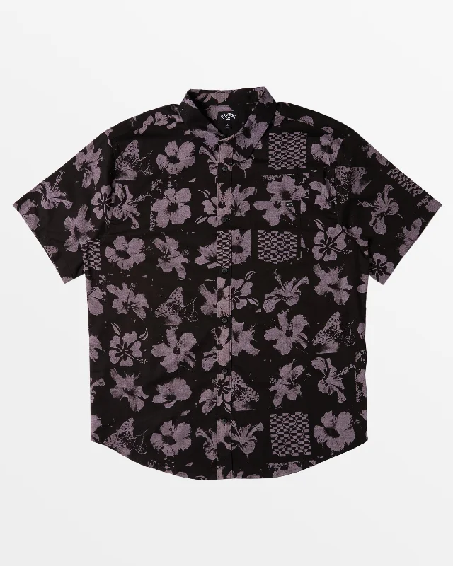 Sundays Short Sleeve Shirt - Purple Ash