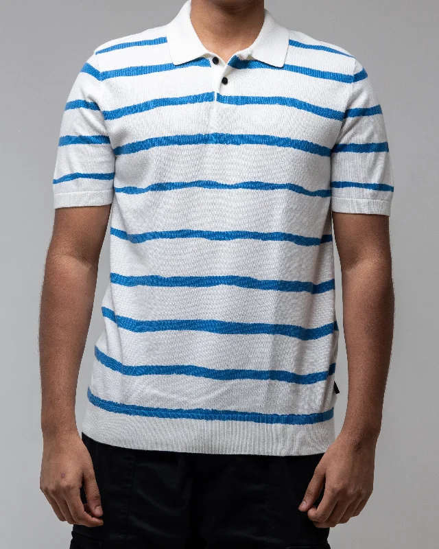 Ted Baker Painted Stripe Knitted Polo Shirt