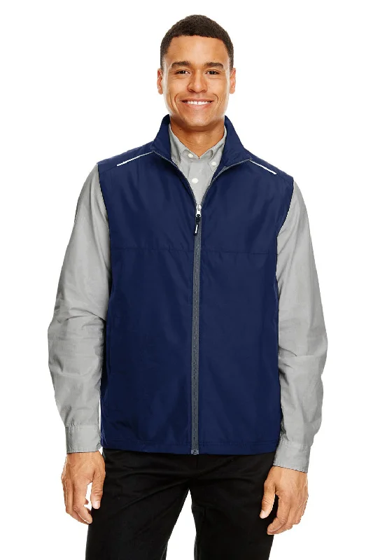 Core 365 Mens Techno Lite Water Resistant Full Zip Vest - Classic Navy Blue