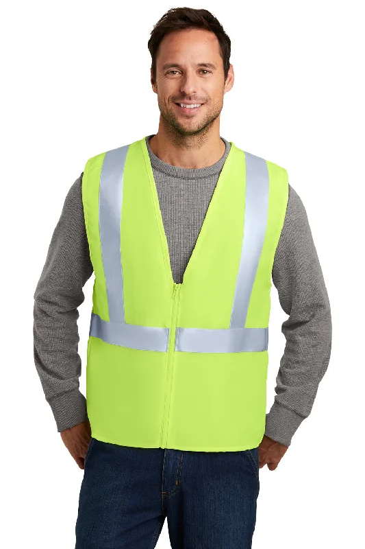 CornerStone Mens Enhanced Visibility Safety Vest - Safety Yellow