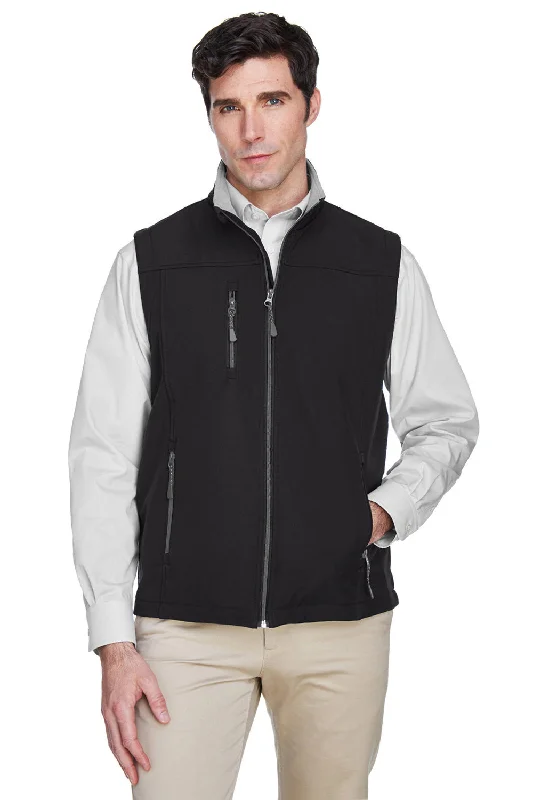 Devon & Jones Mens Wind & Water Resistant Full Zip Vest - Black