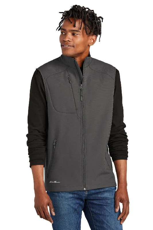 Eddie Bauer Mens Stretch Soft Shell Full Zip Vest - Iron Gate Grey