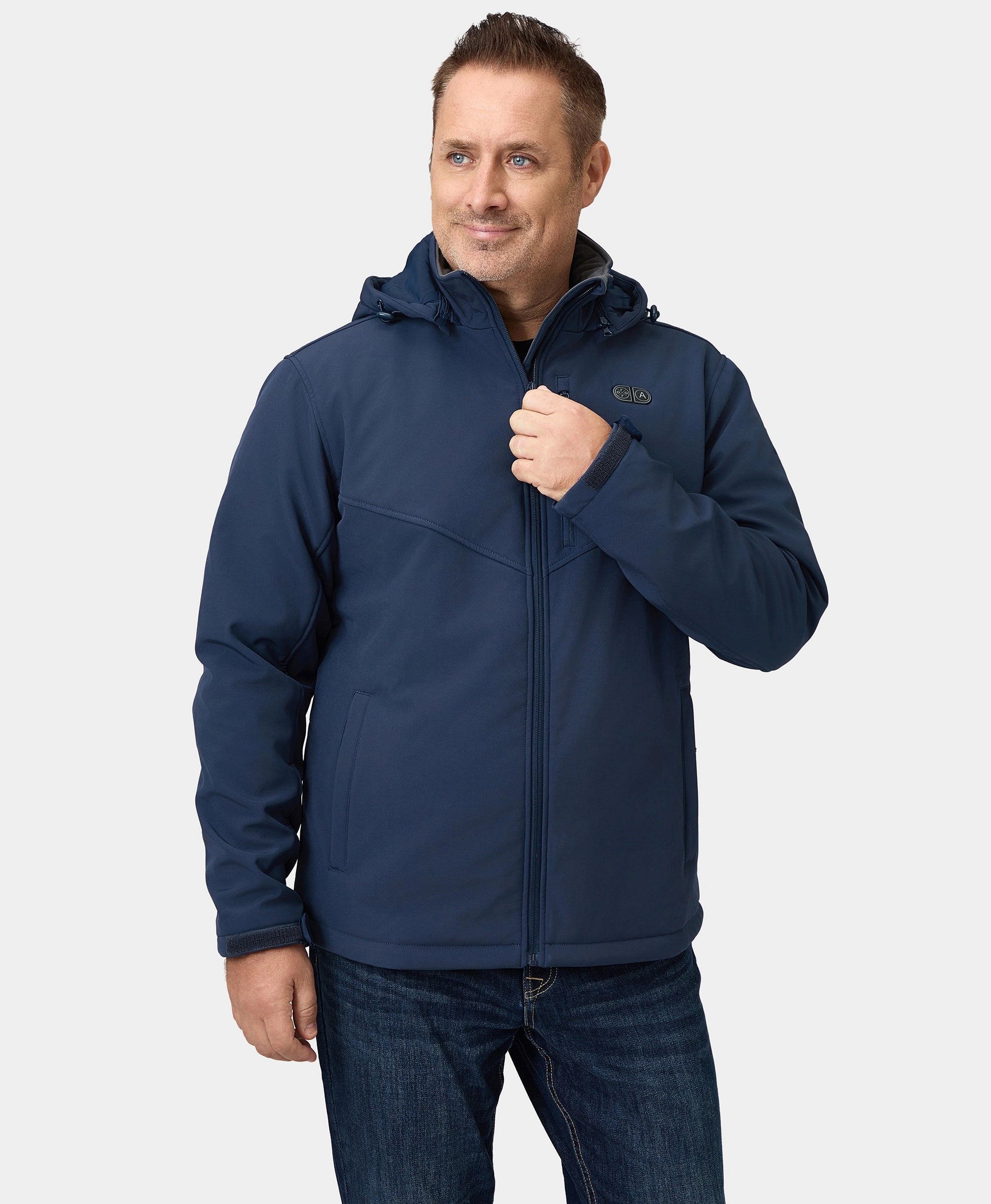 Men's Heated Dual Control Jacket with 5 Heating Zones (Pocket Heating)