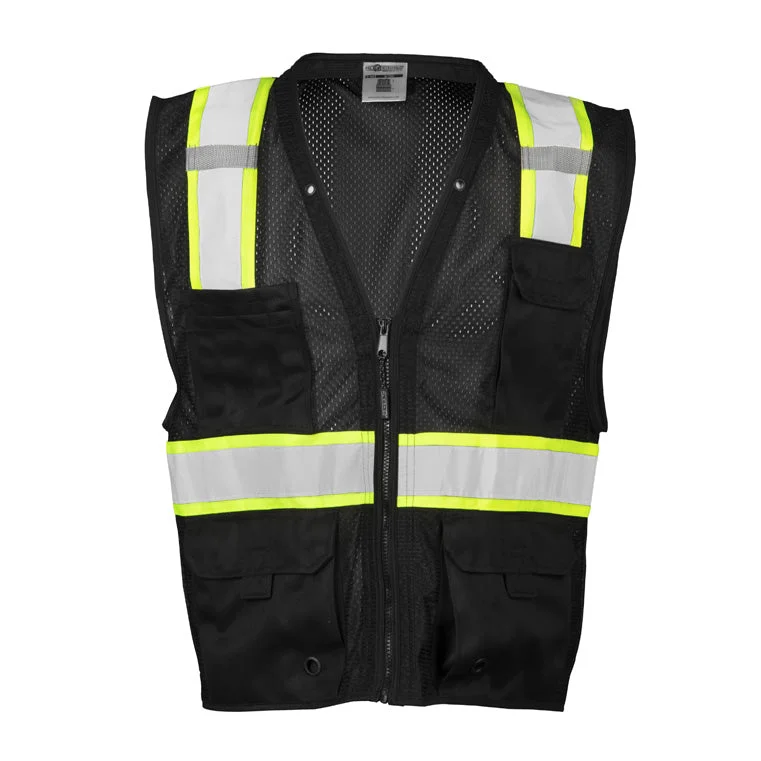 ML Kishigo Men's Enhanced Visibility Multi Pocket Mesh Vest