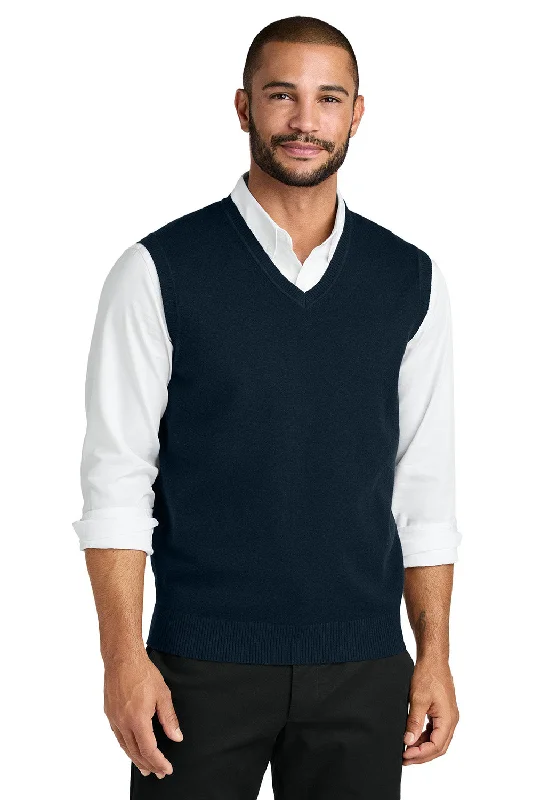 Port Authority Mens Easy Care V-Neck Sweater Vest - River Navy Blue - COMING SOON