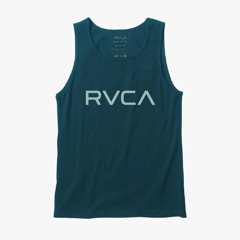 Rvca Mens Big Rvca Vest Duck Blue