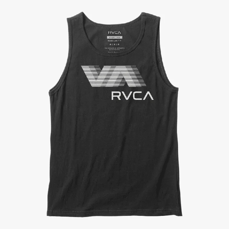 Rvca Mens Va Rvca Blur Tank Black