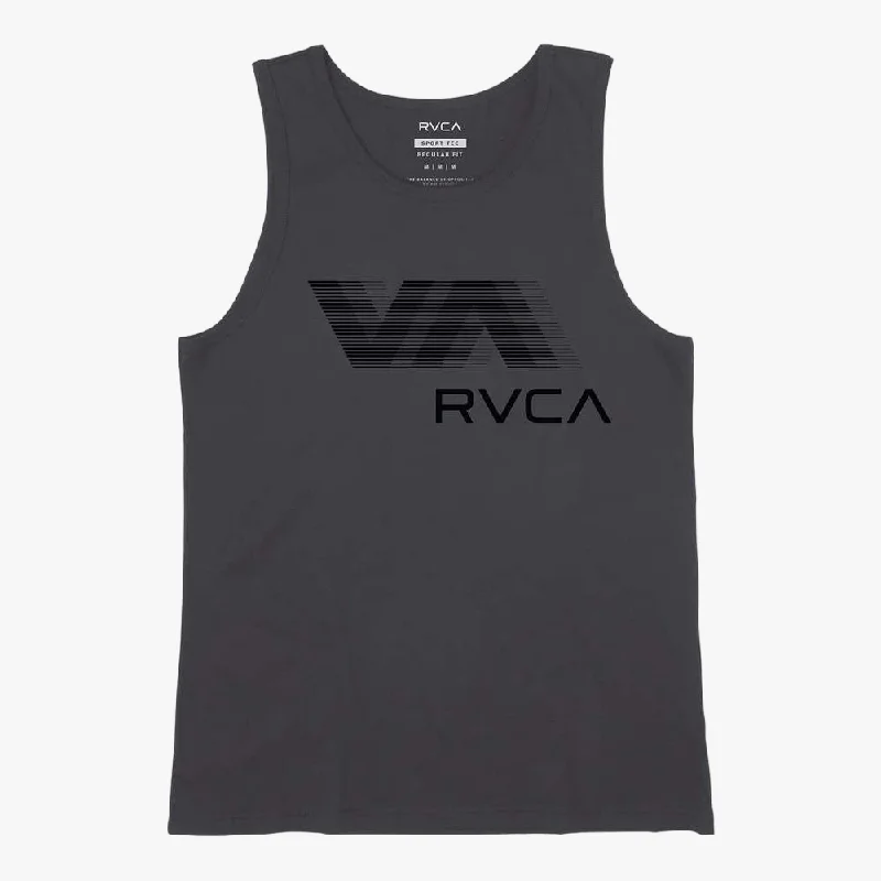 Rvca Mens Va Rvca Blur Tank Slate