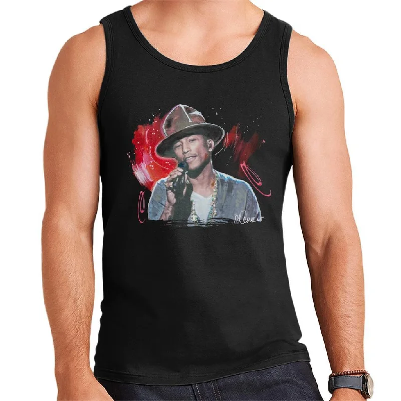 Sidney Maurer Original Portrait Of Pharrel Williams Live Men's Vest