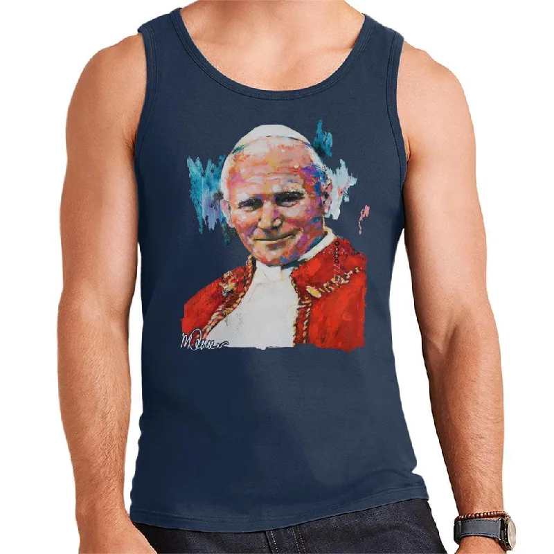 Sidney Maurer Original Portrait Of Pope John Paul II Men's Vest