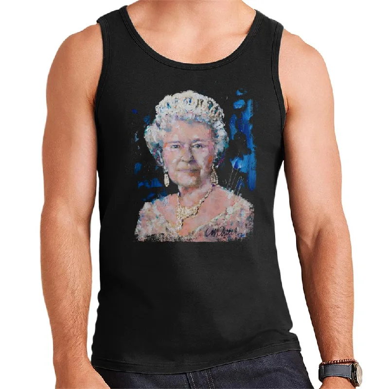 Sidney Maurer Original Portrait Of Queen Elizabeth II Men's Vest