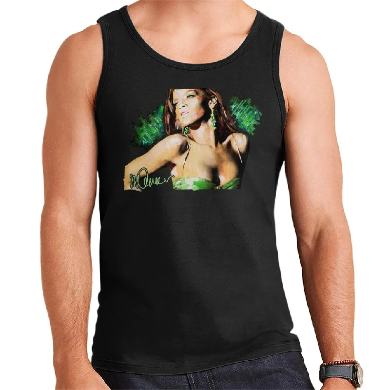 Sidney Maurer Original Portrait Of Rihanna Earrings Men's Vest