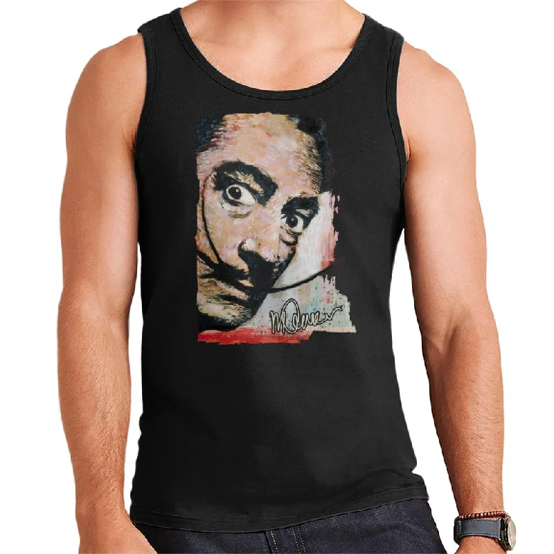 Sidney Maurer Original Portrait Of Salvador Dali Moustache Men's Vest