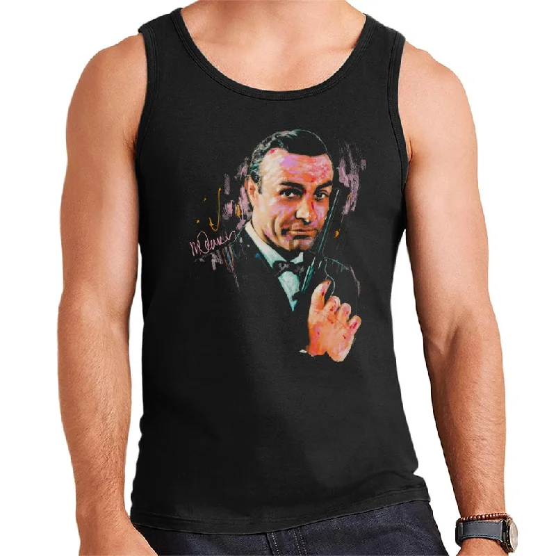 Sidney Maurer Original Portrait Of Sean Connery James Bond Men's Vest