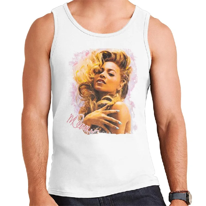 Sidney Maurer Original Portrait Of Singer Beyonce Shiny Nails Men's Vest