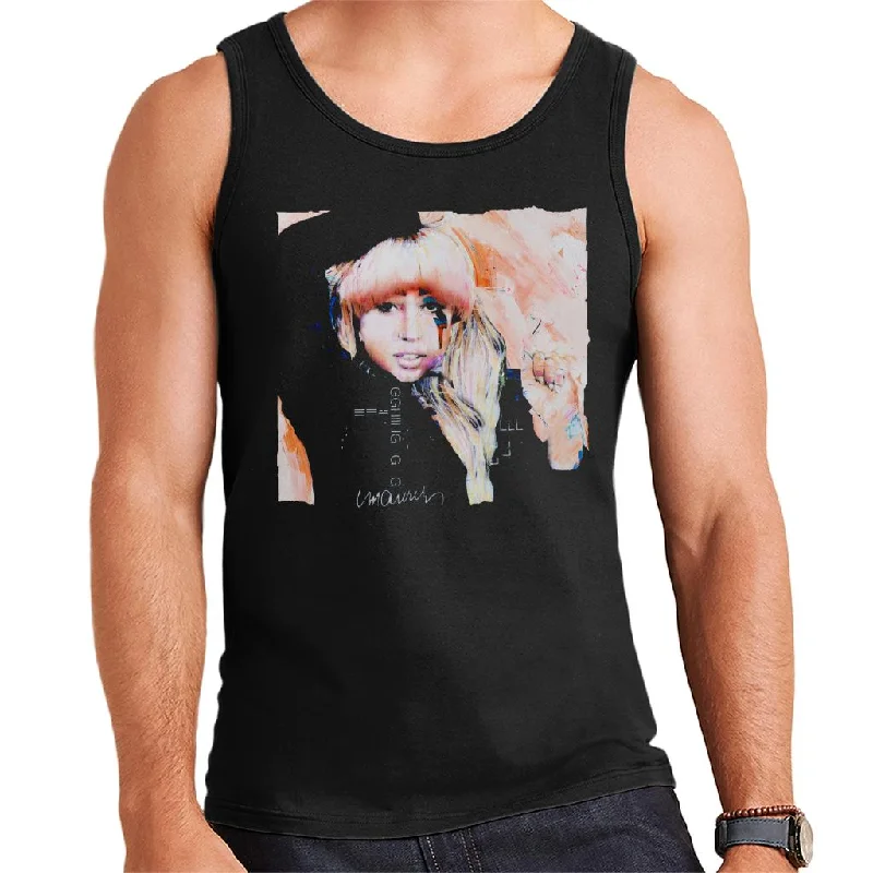 Sidney Maurer Original Portrait Of Singer Lady Gaga Men's Vest