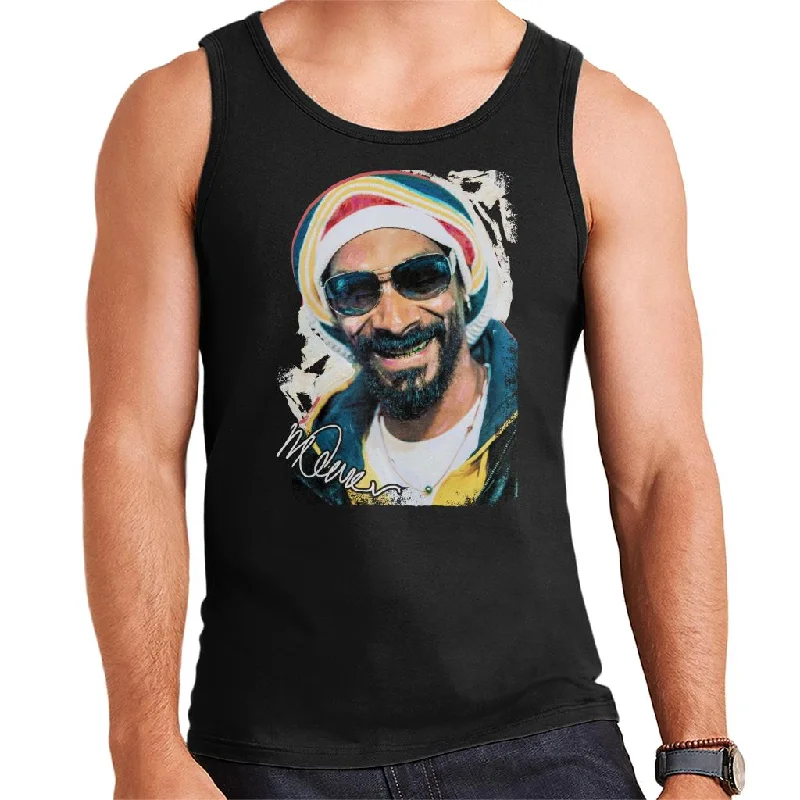 Sidney Maurer Original Portrait Of Snoop Dogg Gold Grill Men's Vest