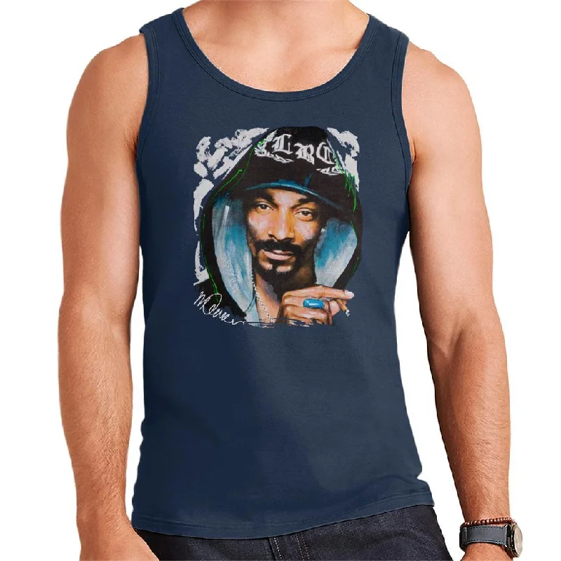 Sidney Maurer Original Portrait Of Snoop Dogg Smoking Men's Vest