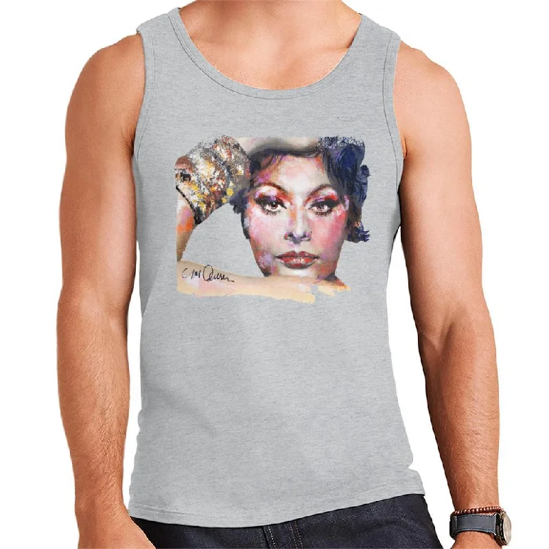 Sidney Maurer Original Portrait Of Sophia Loren Men's Vest