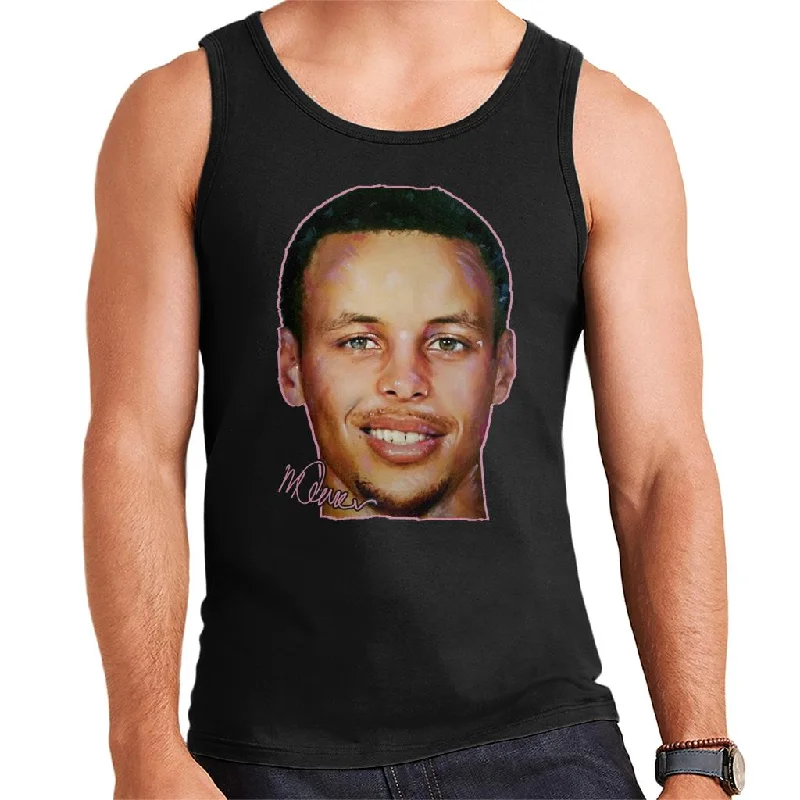 Sidney Maurer Original Portrait Of Stephen Curry Men's Vest