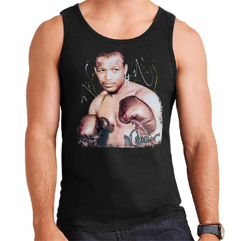 Sidney Maurer Original Portrait Of Sugar Ray Leonard Men's Vest