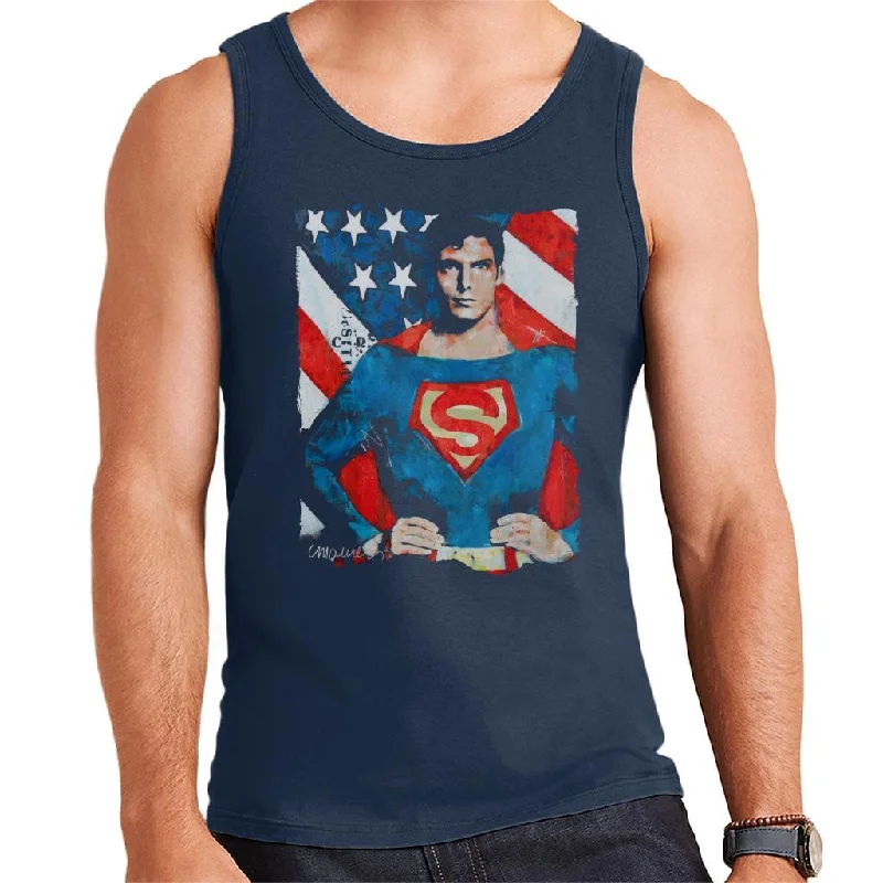 Sidney Maurer Original Portrait Of Superman Christopher Reeve Men's Vest