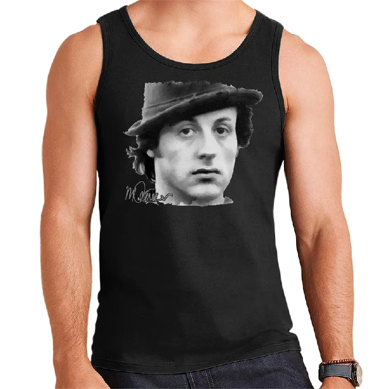 Sidney Maurer Original Portrait Of Sylvester Stallone Hat Men's Vest