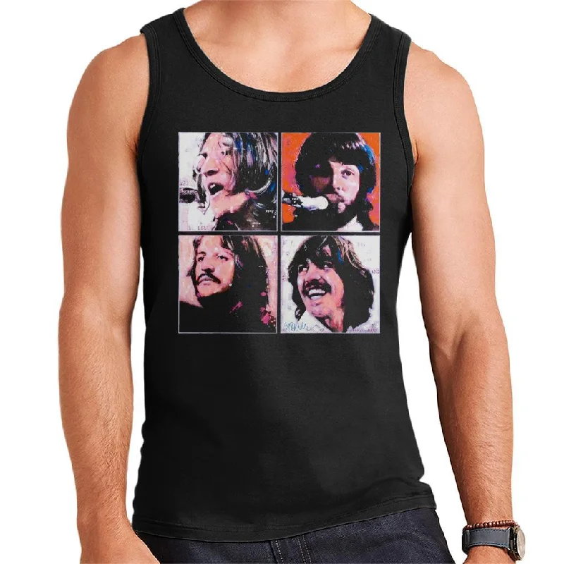 Sidney Maurer Original Portrait Of The Beatles Let It Be Men's Vest