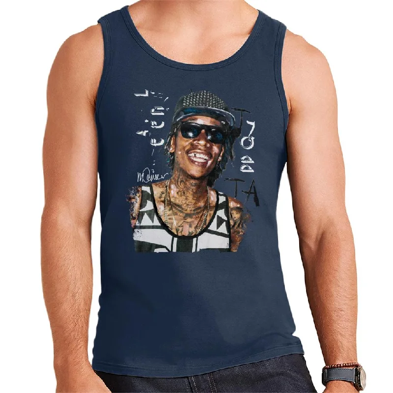 Sidney Maurer Original Portrait Of Wiz Khalifa Men's Vest