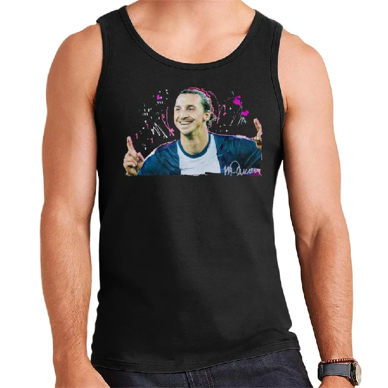 Sidney Maurer Original Portrait Of Zlatan Ibrahimovic Pointing Up Men's Vest