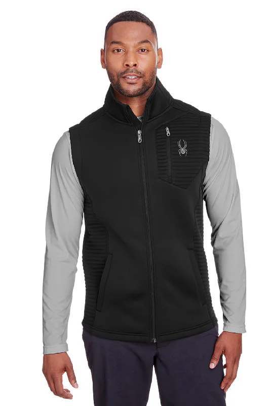 Spyder Mens Venom Full Zip Vest - Black