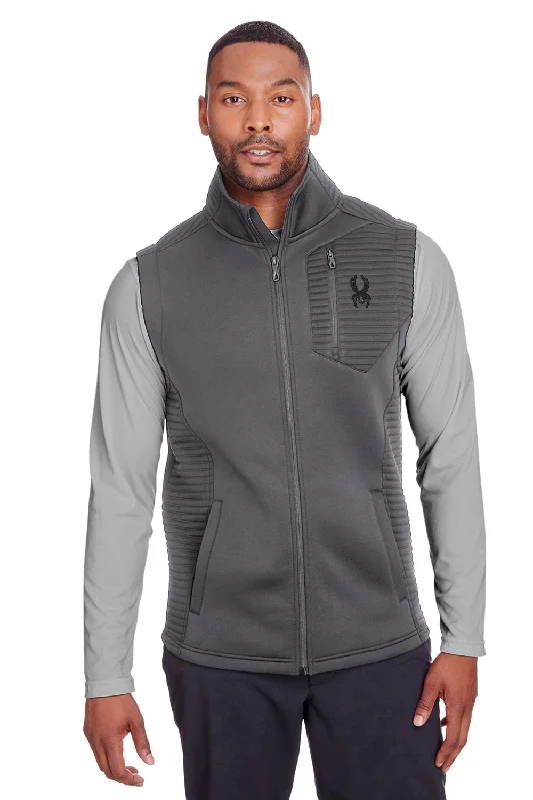 Spyder Mens Venom Full Zip Vest - Polar Grey