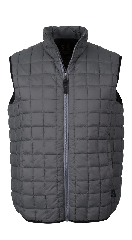 STS Ranchwear Youth Boys Wesley Gray Polyester Softshell Vest